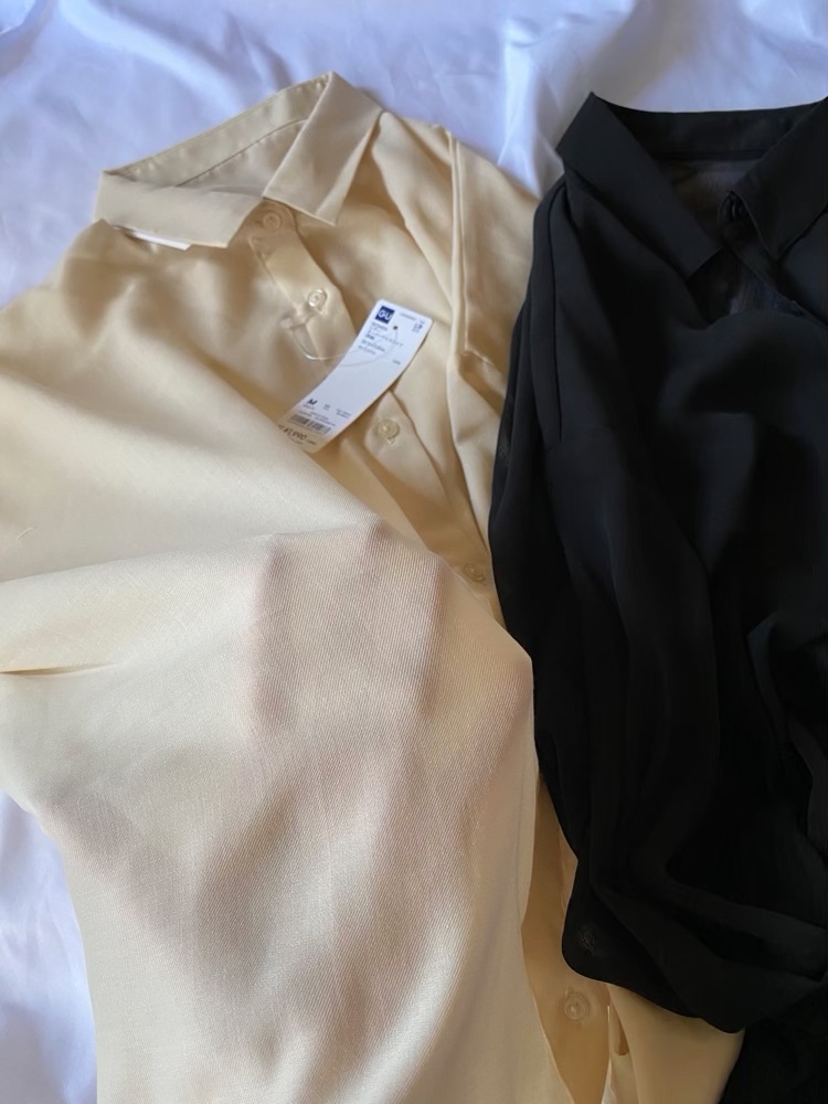 オーバーサイズシアー透け感