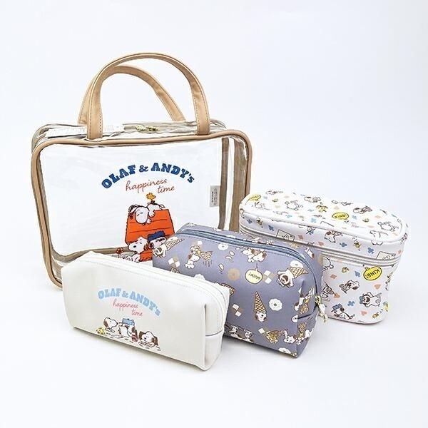 スヌーピー トラベルポーチセット (ベージュブラザー)